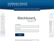 Tablet Screenshot of blackboard.hputx.edu